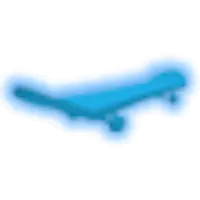 Neon Blue Skateboard
